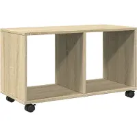 vidaXL Armoire à roulettes chêne sonoma 72x33x42,5cm bois d’ingénierie