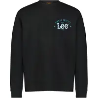 Lee Hommes, Pull-over, Sweat-shirt noir zippé pour hommes, Noir, (M)