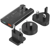 Choetech Mini Charger Pd6011 Pd65W Gan Slim Usb-A+C (Noir)