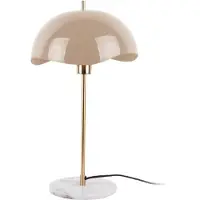 Leitmotiv - Lampe de table Waved Dome - Marron - 30x30x56cm Lampe de table - Lampe de chevet, salon, chambre à coucher