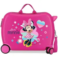 Joumma Bags pour homme/garçon. 2059822 Valise avec 2 roulettes multidirectionnelles Minnie Love -38x50x20cm (OSFA), Casuel, Rose, ABS/Polyca