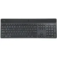 Targus EcoSmart - Clavier - génération d'énergie durable - antimicrobien - rétroéclairé - sans fil - Bluetooth 5.0 - AZERTY - français - touche : Scissor-Key - noir - emballage recyclé