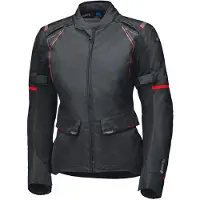 Held Veste textile imperméable pour femme Savona ST, noir/rouge, XL