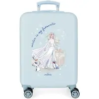 Disney unisex pour enfant. 2311421 Valise taille cabine Frozen Winter est ma valise rigide préférée bleu ciel -34x55x20cm (OSFA), Casue