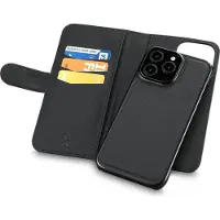 Sign Étui 2 en 1 pour iPhone 16 Pro - Noir (Apple iPhone 16 Pro), Coque pour téléphone portable, Noir