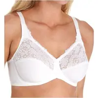 BALI Maidenform - 50428 - Soutien-Gorge De Tous Les Jours - Minimiseur - Femme - Blanc - FR: 105D, UK: 40D