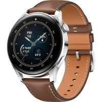 Huawei Watch 3 Classic 4G Argent/Brun 46 mm