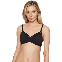 Triumph Cotton Beauty N Bra Femme, Black, 80D