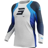 Shot Aerolite Ultra Long Sleeve Jersey Blanc,Bleu M Homme
