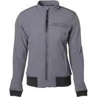 GMS Metropole blouson textile moto étanche pour femme, gris, S