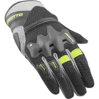 Bogotto Xatran Perforé Noir Gris Neon Yellow Gants Taille 2XL