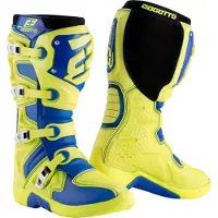 Bogotto MX-6 Bleu Yellow Motocross Bottes Taille 43