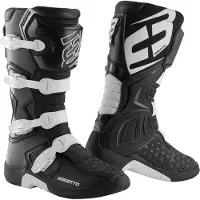 Bogotto MX-5 Noir Blanc Motocross Bottes Taille 44