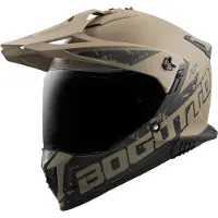 Bogotto FG-601 Duo Marron Fiberglass Enduro Casque Taille M