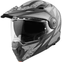 Bogotto FG-102 Safari Fiberglass Enduro Casque Noir Gris Taille S