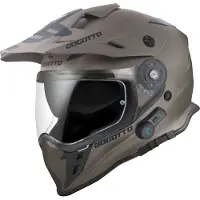 Bogotto H331 BT Bluetooth Marron Enduro Casque Taille M