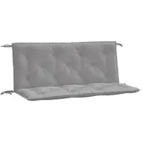 vidaXL Coussins de banc de jardin 2 pcs. Gris 120x50x7 cm Tissu Oxford