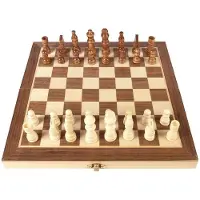 Big Buy Cooking Cb Games Jeu d'échecs en bois Golden 30 x 30 cm Golden 30 x 30 cm