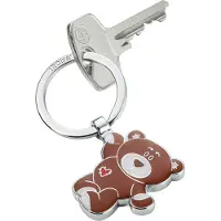 Troika Ours en peluche avec un coeur, Argent, Marron