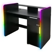 X Rocker Electra Desk - Noir Avec Led Noir