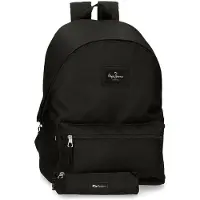 Pepe Jeans unisex pour enfant. 6339221 Sac à dos Aris Noir Case -31x44x17.5cm (OSFA), Casuel, Polyester, mode enfantine