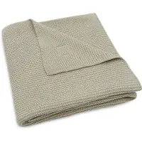 Jollein Couverture pour Bébé Jollein Couverture Berceau Basic Knit Olive Green-75 x 100 cm