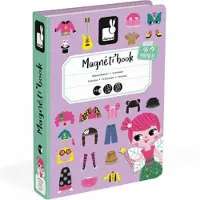 Janod MagnetiBook 55 pc Jeu de costumes magntiques pour fille - 3 ans et plus - J02718