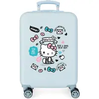 Hello Kitty pour fille. 2151721 Valise de cabine Hello Kitty You are Mignonne rigide bleu clair -38x55x20cm (OSFA), Casuel, ABS/Polycarbonat