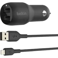 Belkin Ultra Fast 2.4 Amp Charger+lightning Cable 24w Noir One Size / EU Plug 220V
