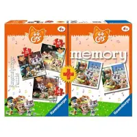 Ravensburger Puzzle 3 Puzzles + Mémoire - 44 Chats - 25 pièces