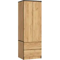 Akord Garde-robe en Chêne Craft avec Portes Coulissantes 60 cm