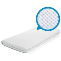 Aerosleep Fitted Colecho/next2me Fitted Sheet Blanc 50 x 83 cm Enfants