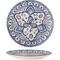 Bloomingville Assiettes Karlie bleues lot de 6 pièces