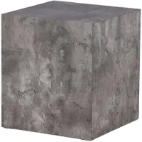 Ebuy24 York table d'angle 40x40x45cm gris foncé.