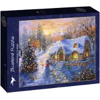Bluebird Puzzle Puzzle de Noël Christmas Cottage - 2000 pièces