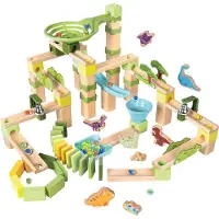 Hape Toboggan à Billes - Dino Adventure Marble Courir - 131 Part - - UneTaille - Toboggan à Billes