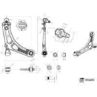 FEBI BILSTEIN Bras de suspension 185609