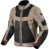REV'IT! Tornado 4 H2O, veste textile imperméable ,Beige/Noir ,XL