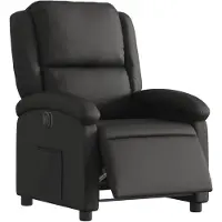vidaXL Fauteuil relax électrique noir cuir véritable