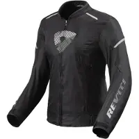 REV'IT! Revit Sprint H2O Veste textile moto pour femme, noir/blanc, 34