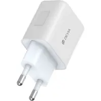 Devia Chargeur rapide blanc avec 1x port USB-C Chargeur mural 30W 3A