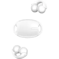 Devia Casque sans fil avec technologie Bluetooth 5.3 Écouteurs supra-auriculaires avec boîtier de charge Blanc