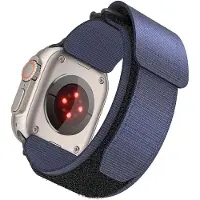 Forcell Strap F-DESIGN FA05 nylon strap for APPLE Watch 38 / 40 / 41 mm blue (Nylon), Sangles de montre, Bleu