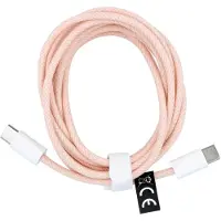OEM Câble type C vers type C Power Delivery PD 60W 3A C263 rose 2 m