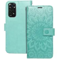 TECHONIC Back panel cover OEM MEZZO Book case for XIAOMI Redmi Note 11 / 11S mandala green (Xiaomi Redmi Note 11, Xiaomi Redmi Note 11S), Coque pour téléphone portable, Vert