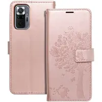 Forcell Back panel cover OEM MEZZO Book case for XIAOMI Redmi Note 10 Pro tree rose gold (Xiaomi Redmi Note 10 Pro), Coque pour téléphone portable, Or