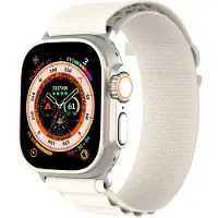 DUX Bracelet à boucle sport (42 mm, 44 mm, 45 mm, 49 mm, Nylon), Sangles de montre, Blanc