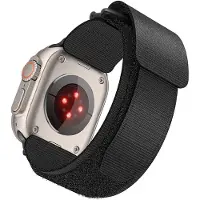 Forcell Strap F-DESIGN FA05 nylon strap for APPLE Watch 38 / 40 / 41 mm black (Nylon), Sangles de montre, Noir