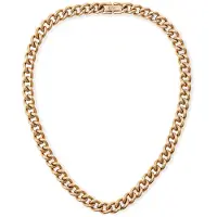 Daniel Wellington - Women's gold-plated Chunky Chain necklace DW00400850, (Argent sterling doré)