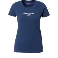 Pepe Jeans T-shirt 'New Virginia' bleu marine / blanc